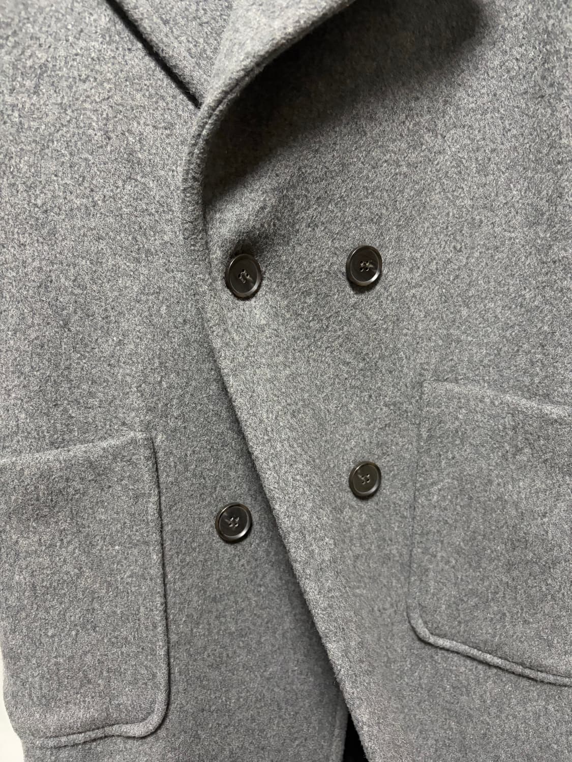 마론에디션 여성 그레이 더블코트 상품이미지2