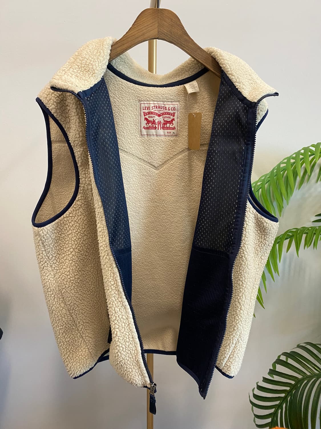 [XL]리바이스 양털 플리츠 베스트 상품이미지4