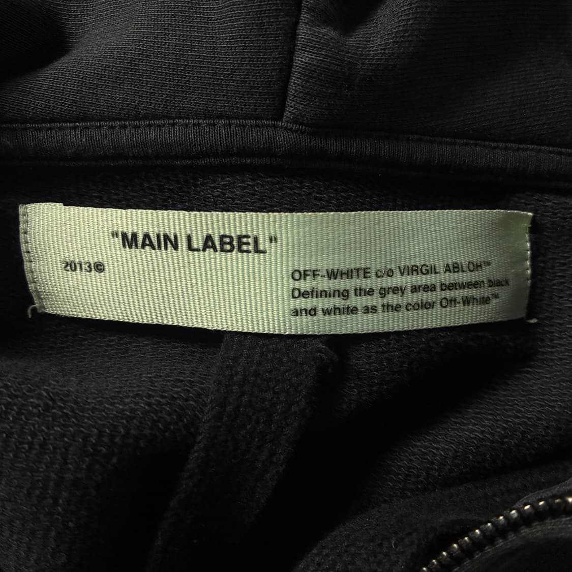 Off-white  오프화이트 3D 애로우 코튼 블랙 후드집업  상품이미지6
