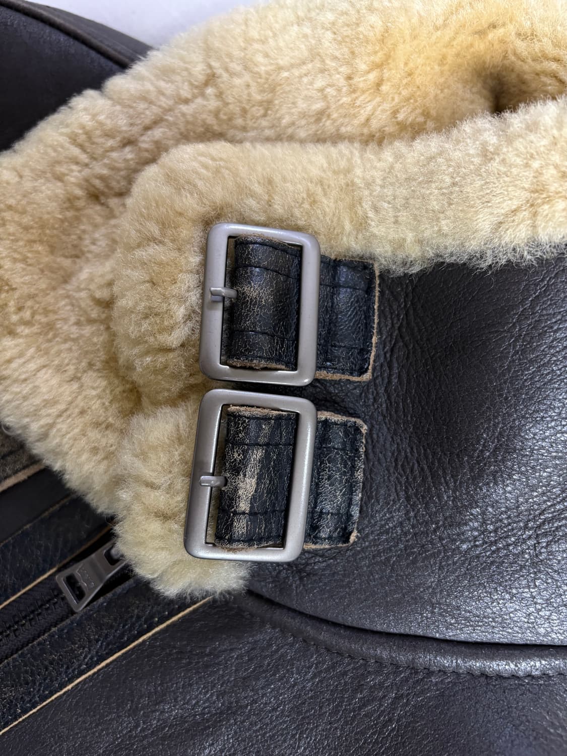 Levis 리바이스 B-3 양가죽 시어링 무스탕 봄버 자켓 L 상품이미지5