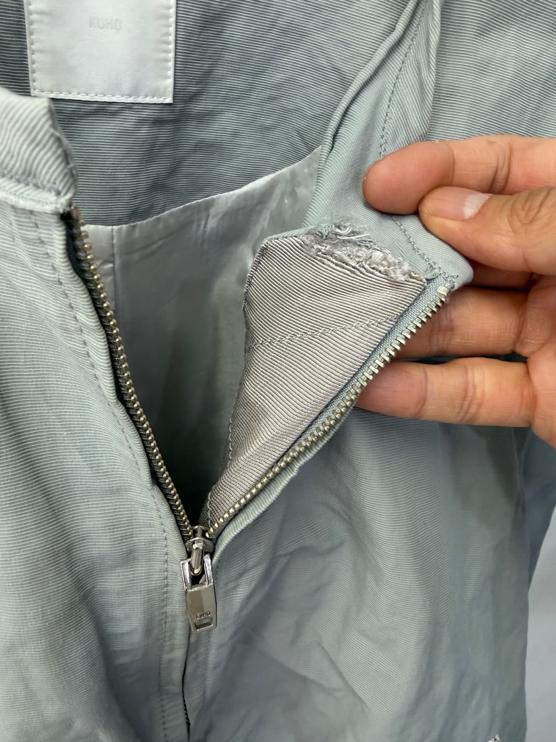 정품) 구호 여성 오버핏 그레이 블루종 점퍼 82 상품이미지5