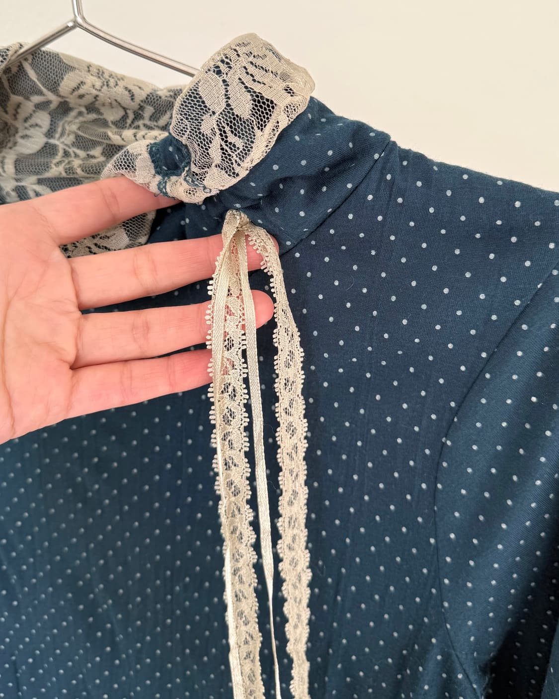 빈티지 도트 티셔츠 상품이미지2