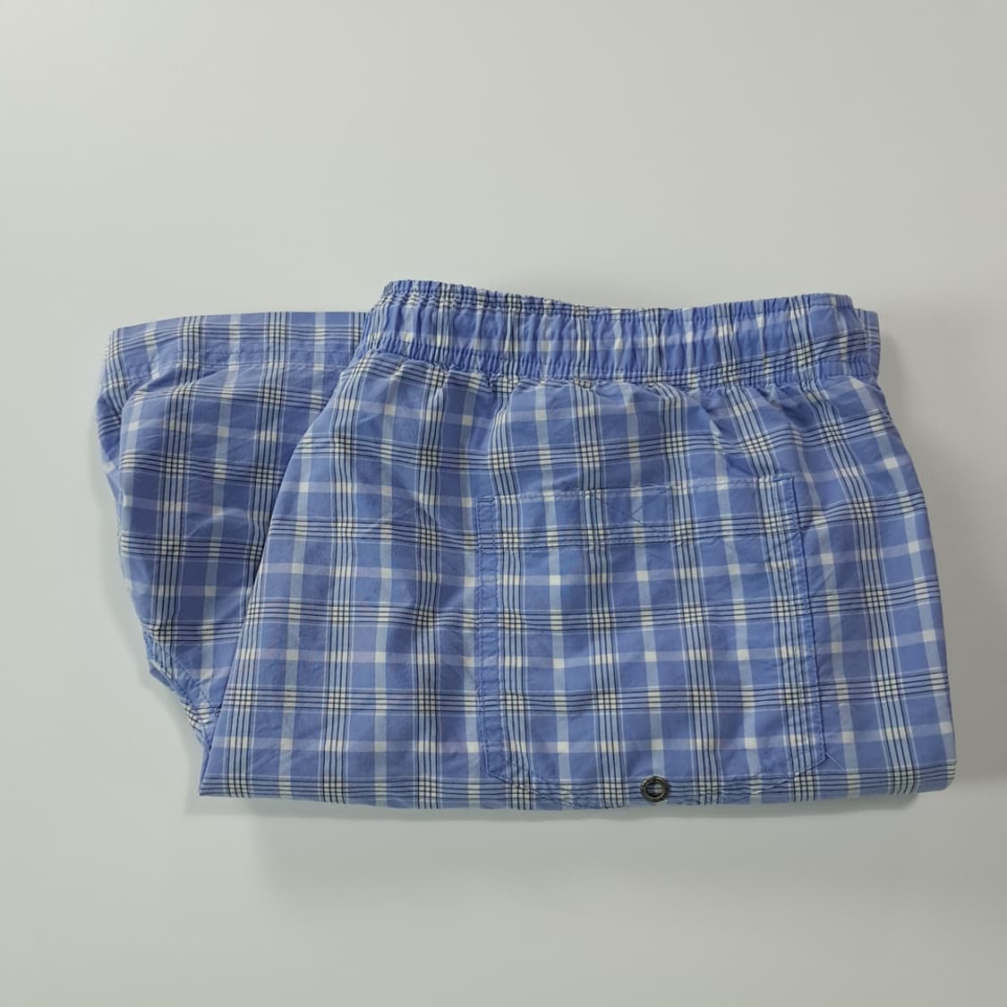 CK915 XL 폴로 90s 대만판 스카이블루 체크 스윔팬츠 반바지 상품이미지7