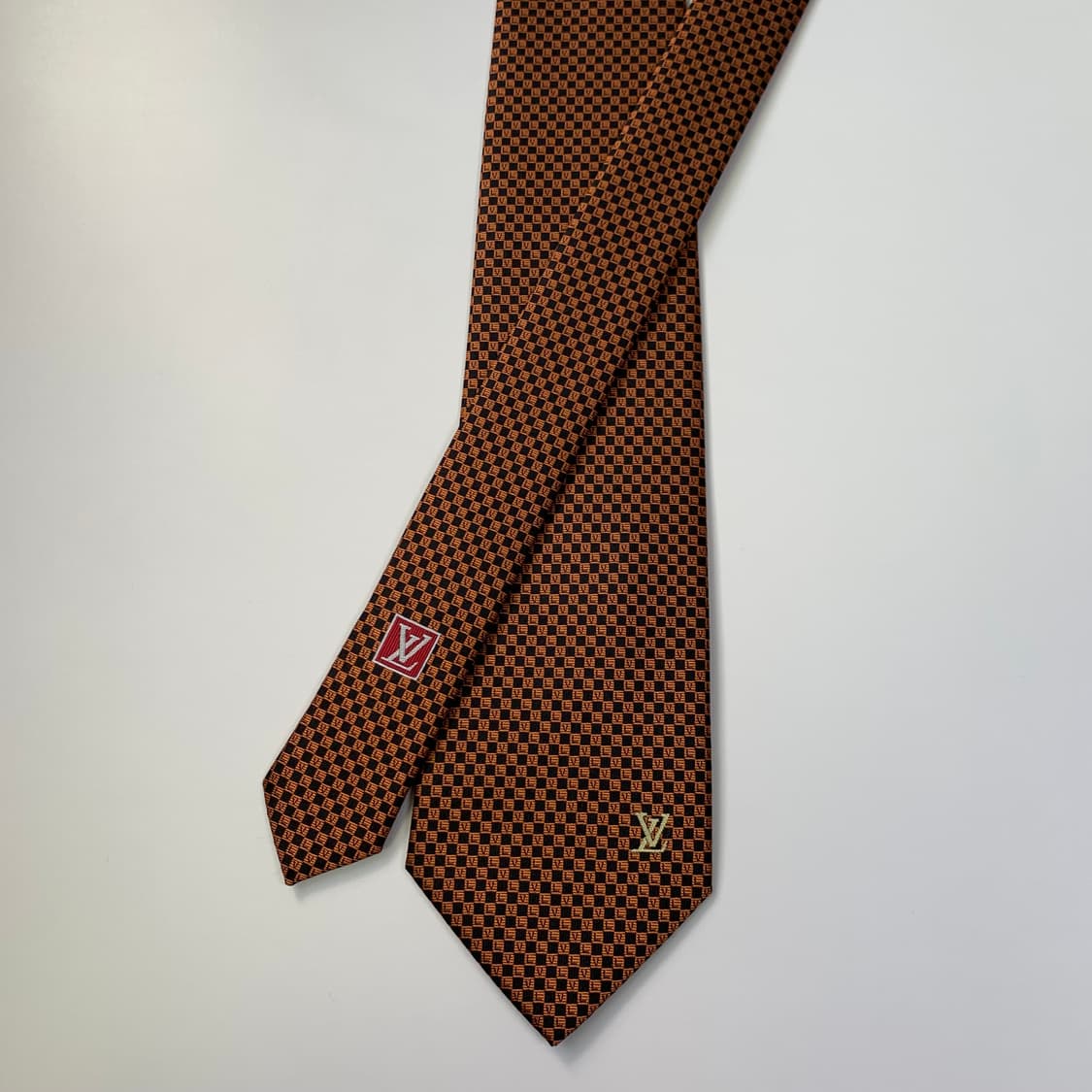 루이비통 스몰 다미에 넥타이 명품 모노그램 최상급 A+등급 8.3cm 상품이미지4