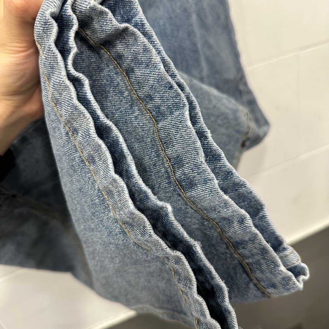 PHYPS 디테일 와이드 데님 상품이미지5