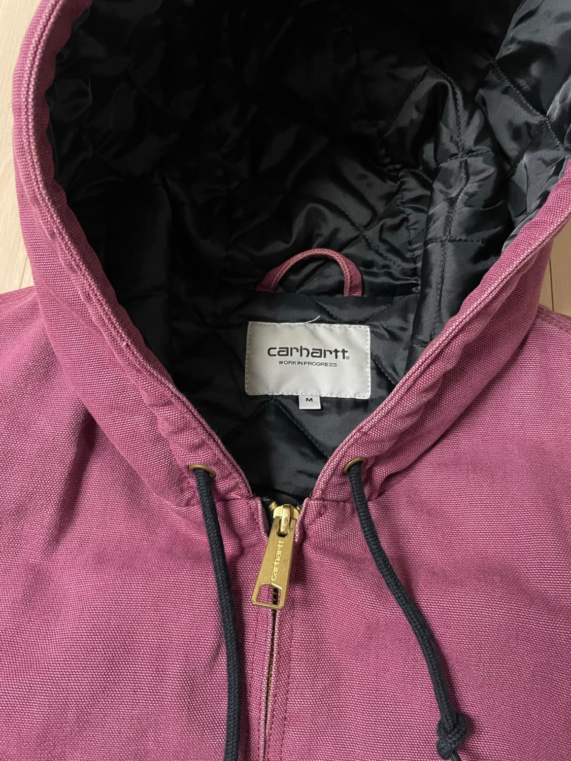 칼하트 wip 액티브자켓 말벡 버건디(M싸이즈) 상품이미지4
