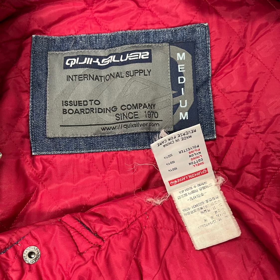 퀵실버 빈티지 데님 초어 자켓/#3600 상품이미지6