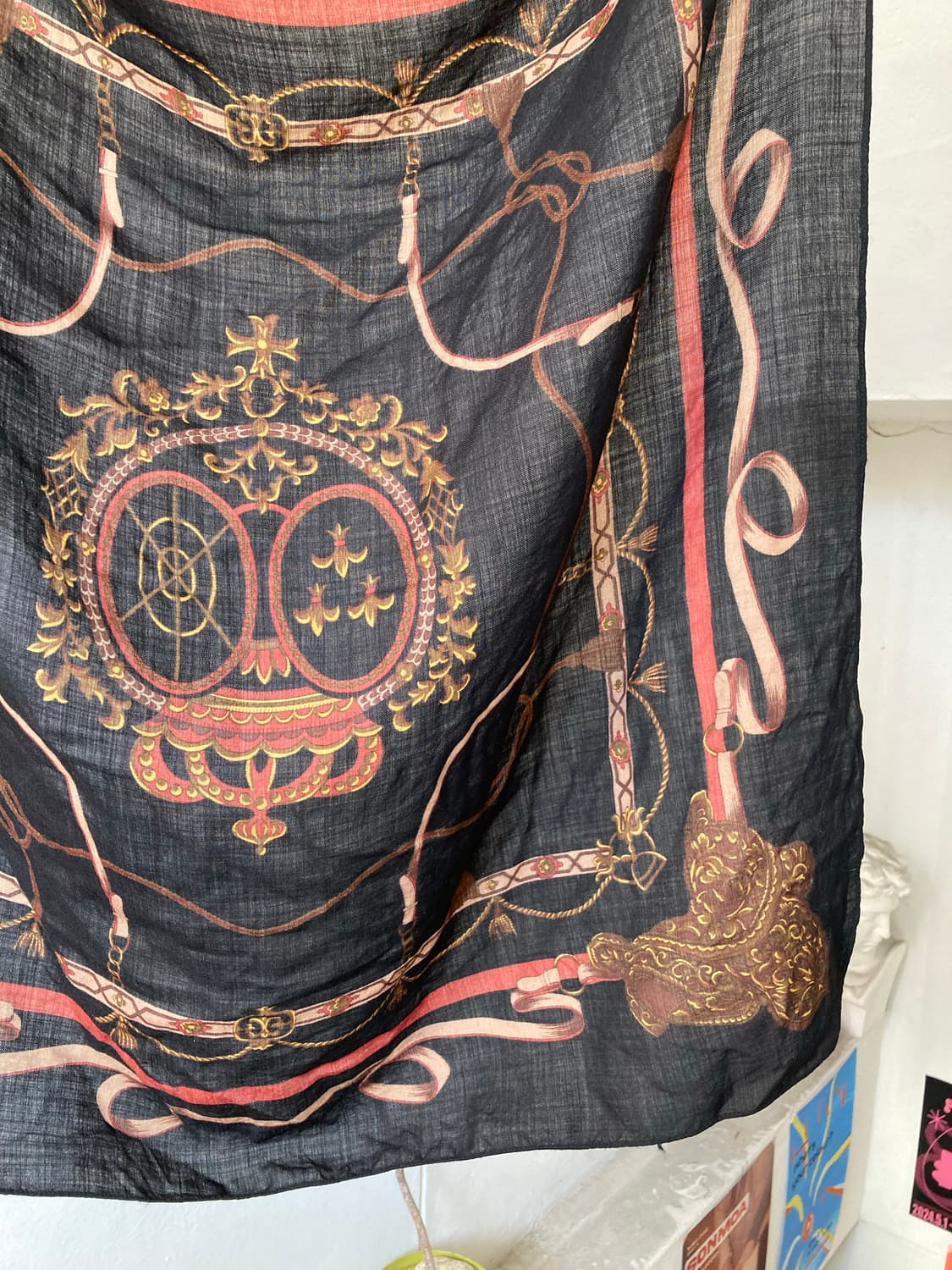 빈티지 바로크 프린트 패브릭 상품이미지3