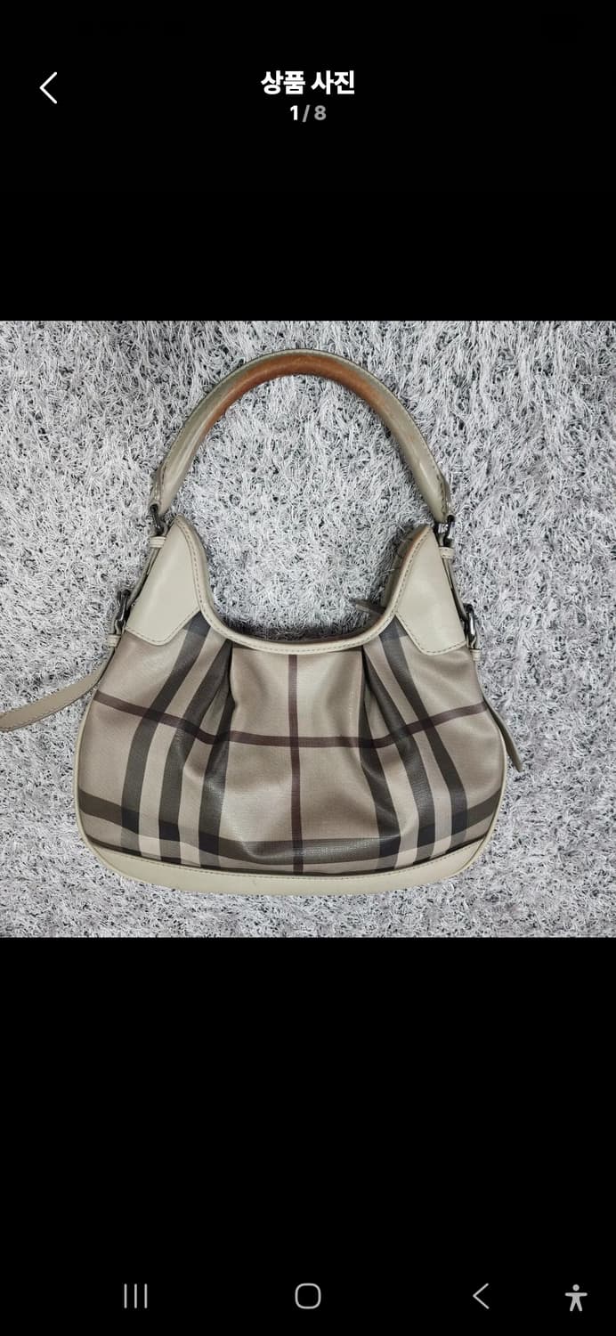 버버리 PVC 체크 호보백 숄더백 상품이미지1