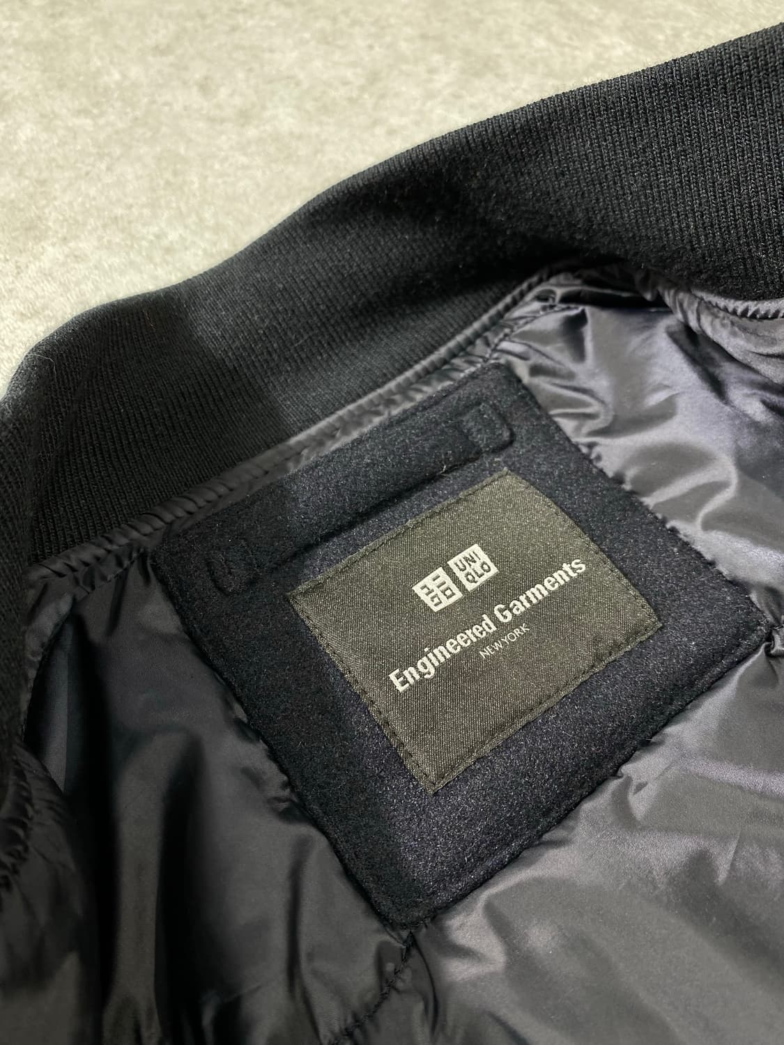 [M] 유니클로x엔지니어드 가먼츠 다크 네이비 울 블루종 자켓 상품이미지7