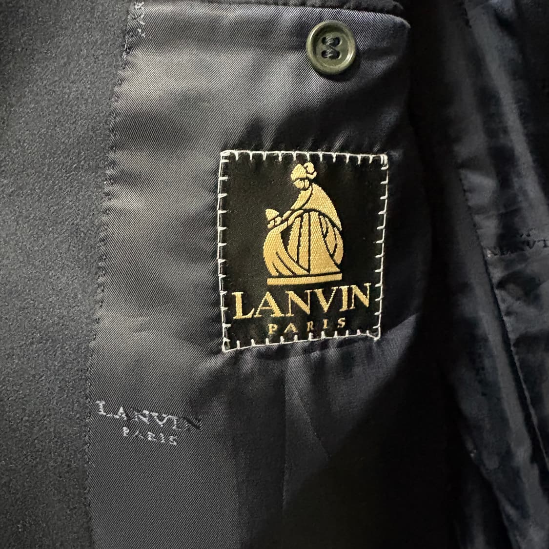 랑방 ITALY MADE 더블 브레스티드 울 금장블레이저 / 네이비,50 상품이미지8