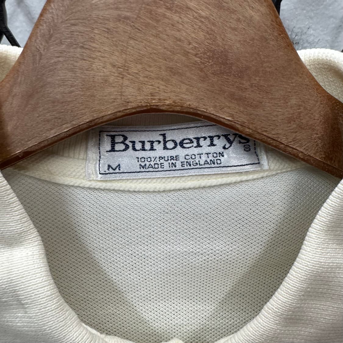 90s 버버리 PK 티셔츠 전면 월계수 기사 로고 포인트 화이트 상품이미지6