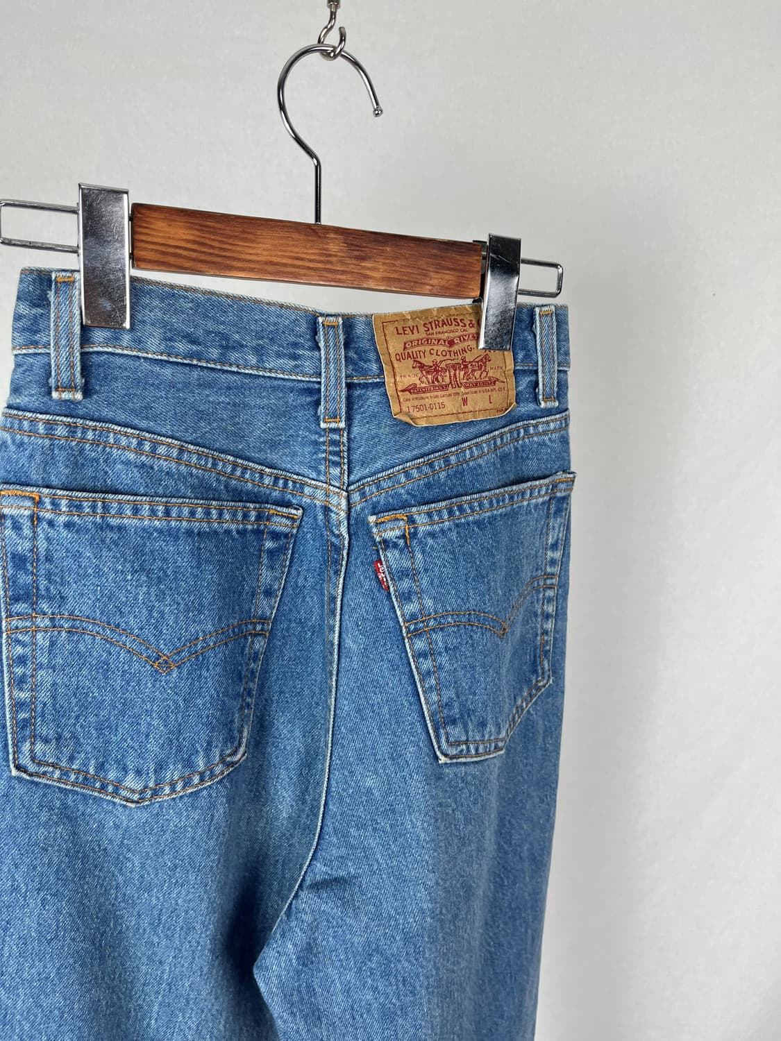 90s usa made Levi's 17501 데님팬츠 상품이미지5