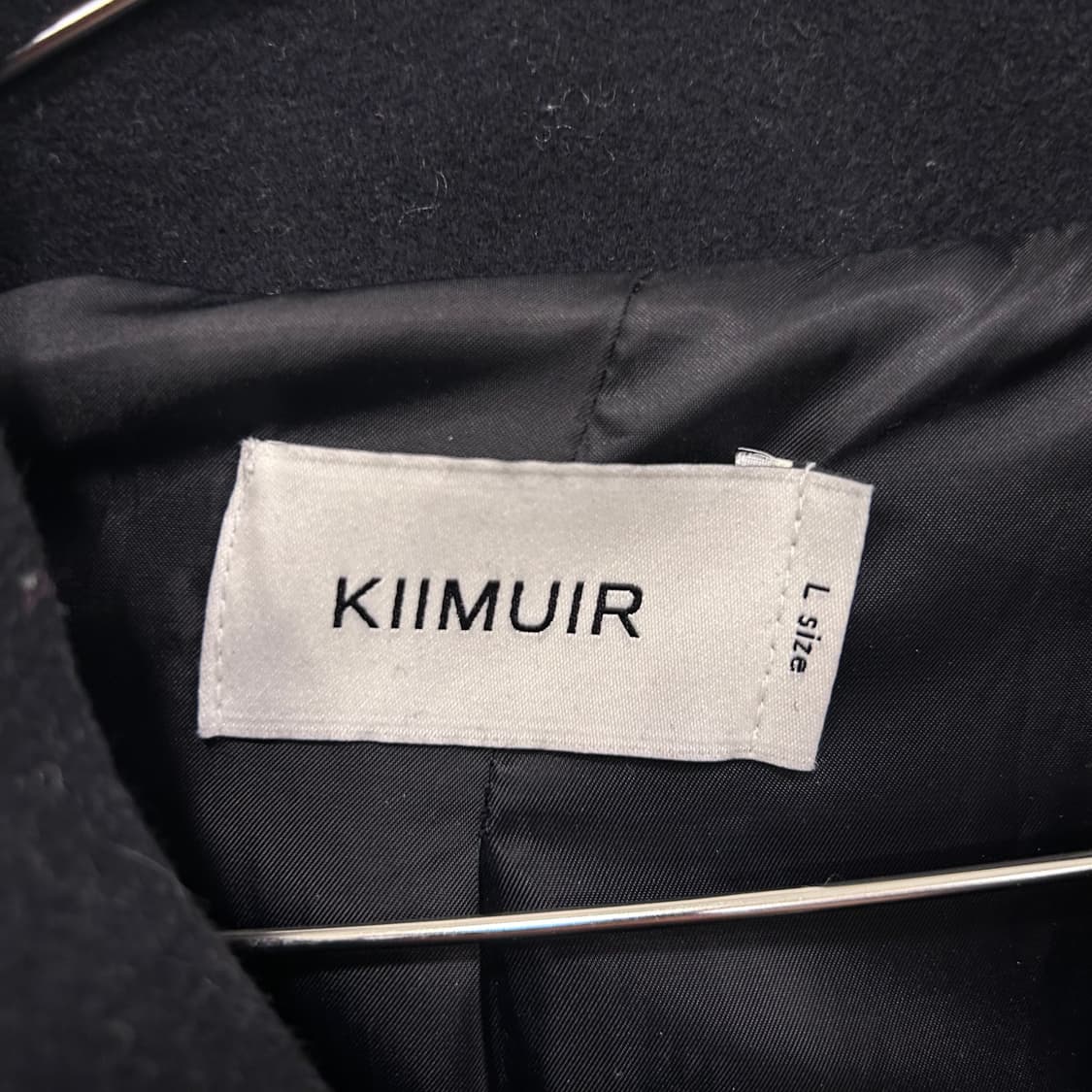 키뮤어 울 모직 오버핏 카라 롱 더플코트 상품이미지3