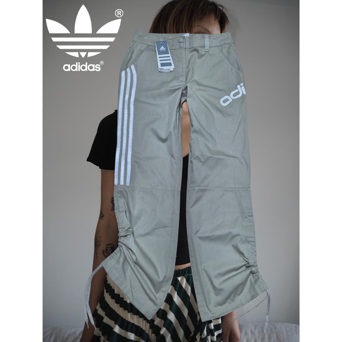 ADIDAS 00s ☆ track shirring pants 상품이미지1