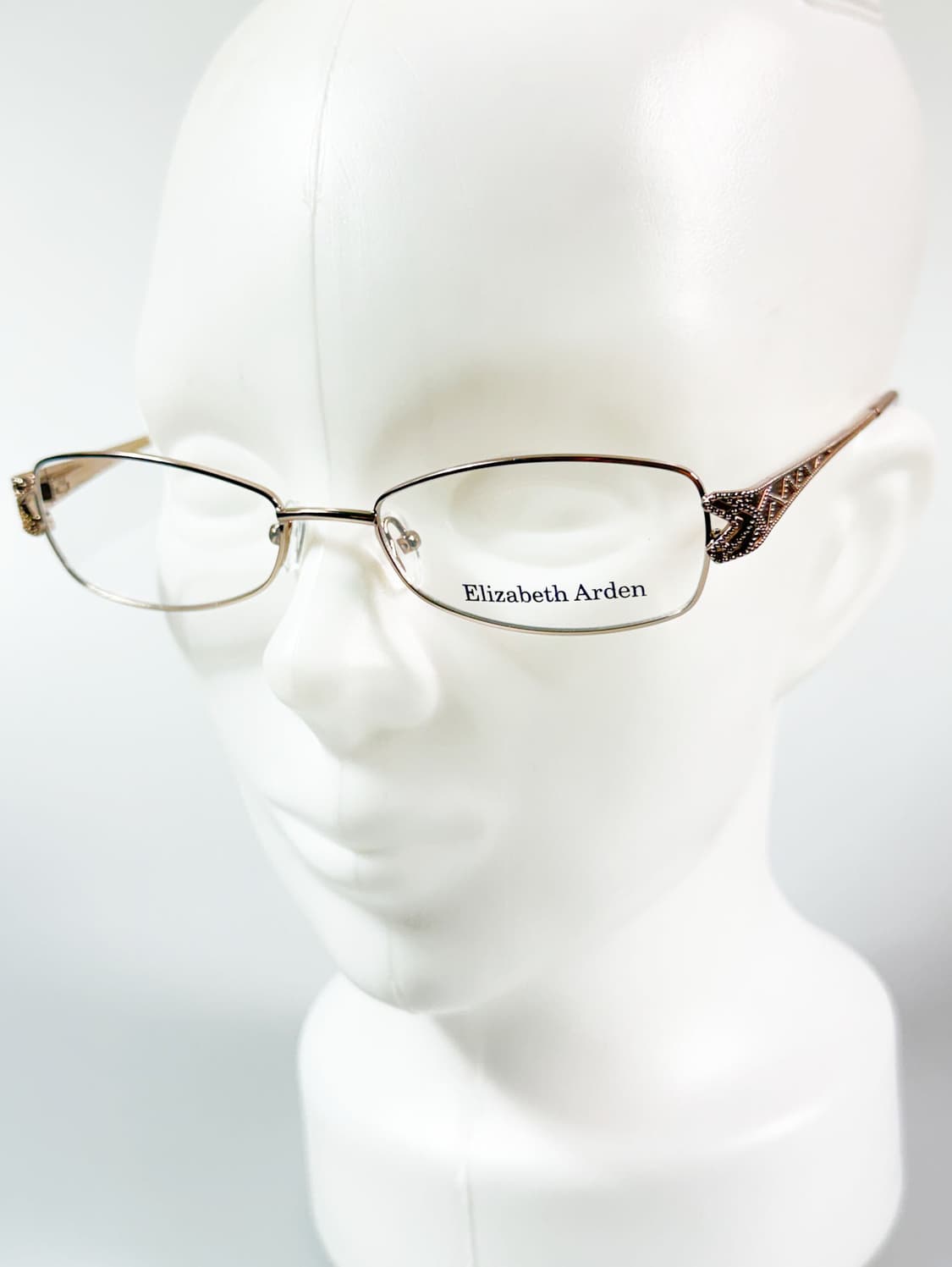 ELIZABETH ARDEN 로즈골드 슬림 스퀘어 메탈 빈티지 안경 상품이미지8