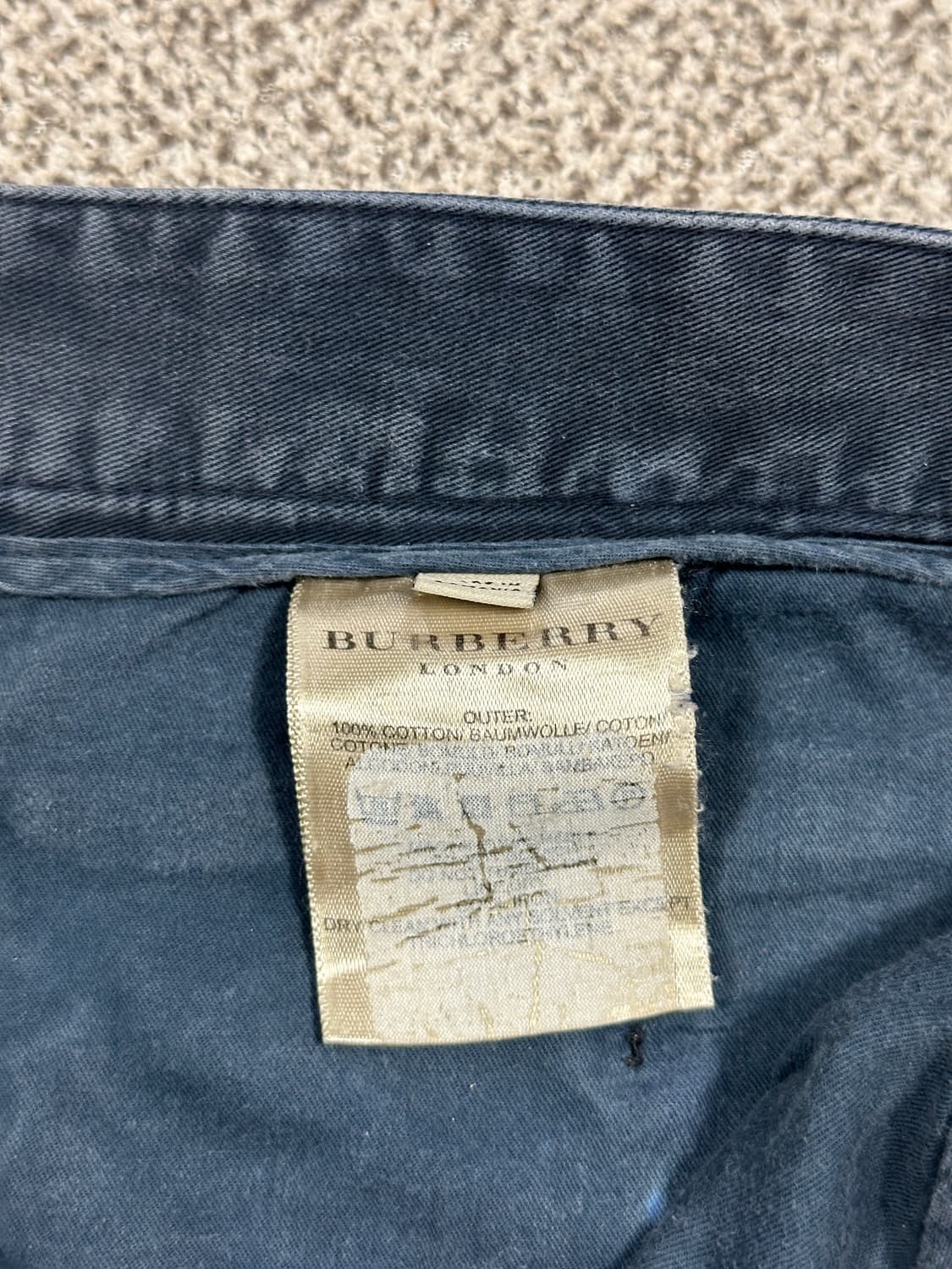 남성 버버리 빈티지면바지 36R 상품이미지4