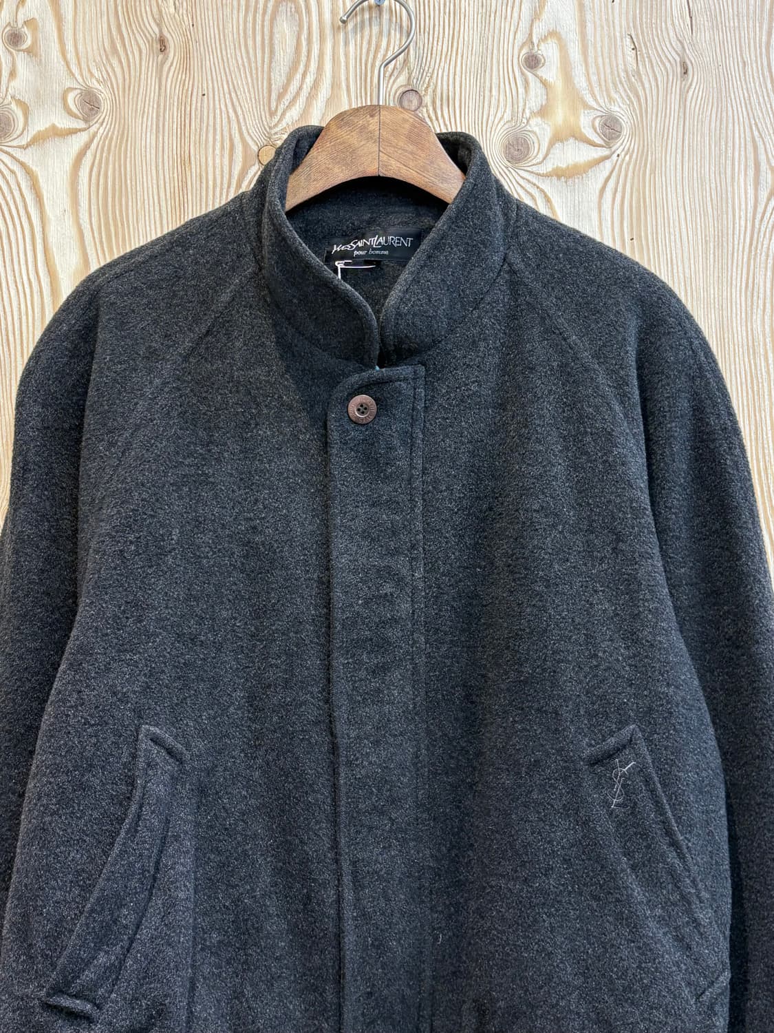 입생로랑 모직 블루종 상품이미지3