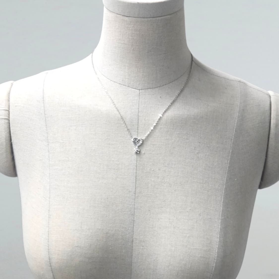 안나수이 하트 나비 펜던트 실버 목걸이 상품이미지4