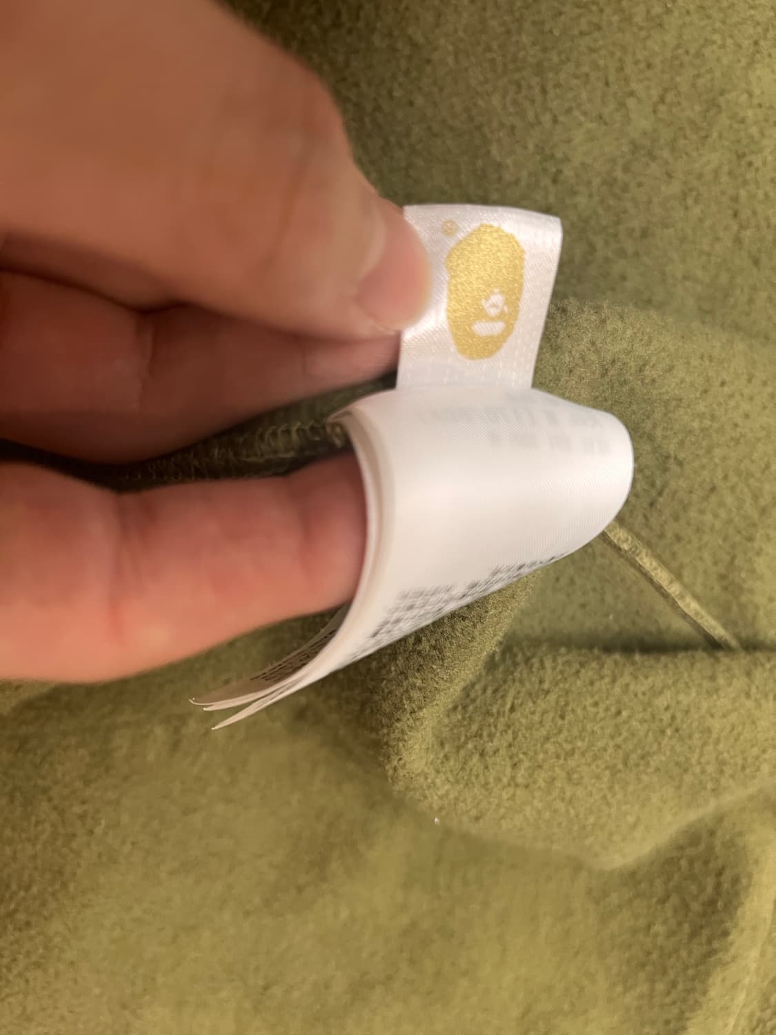 베이프 녹계 후드집업 상품이미지3