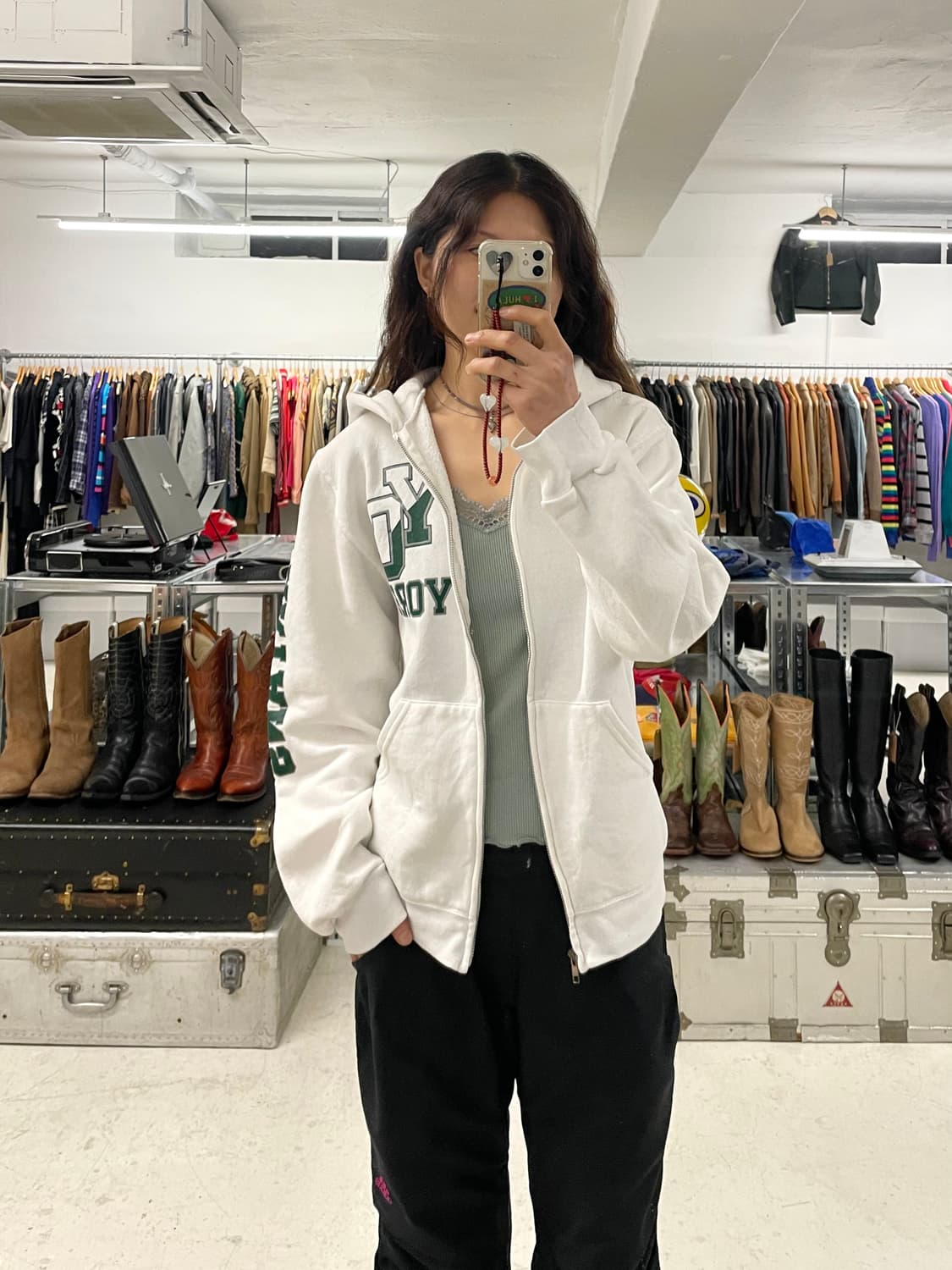 00s RUSSELL ATHLETIC college hood zip-up 상품이미지9