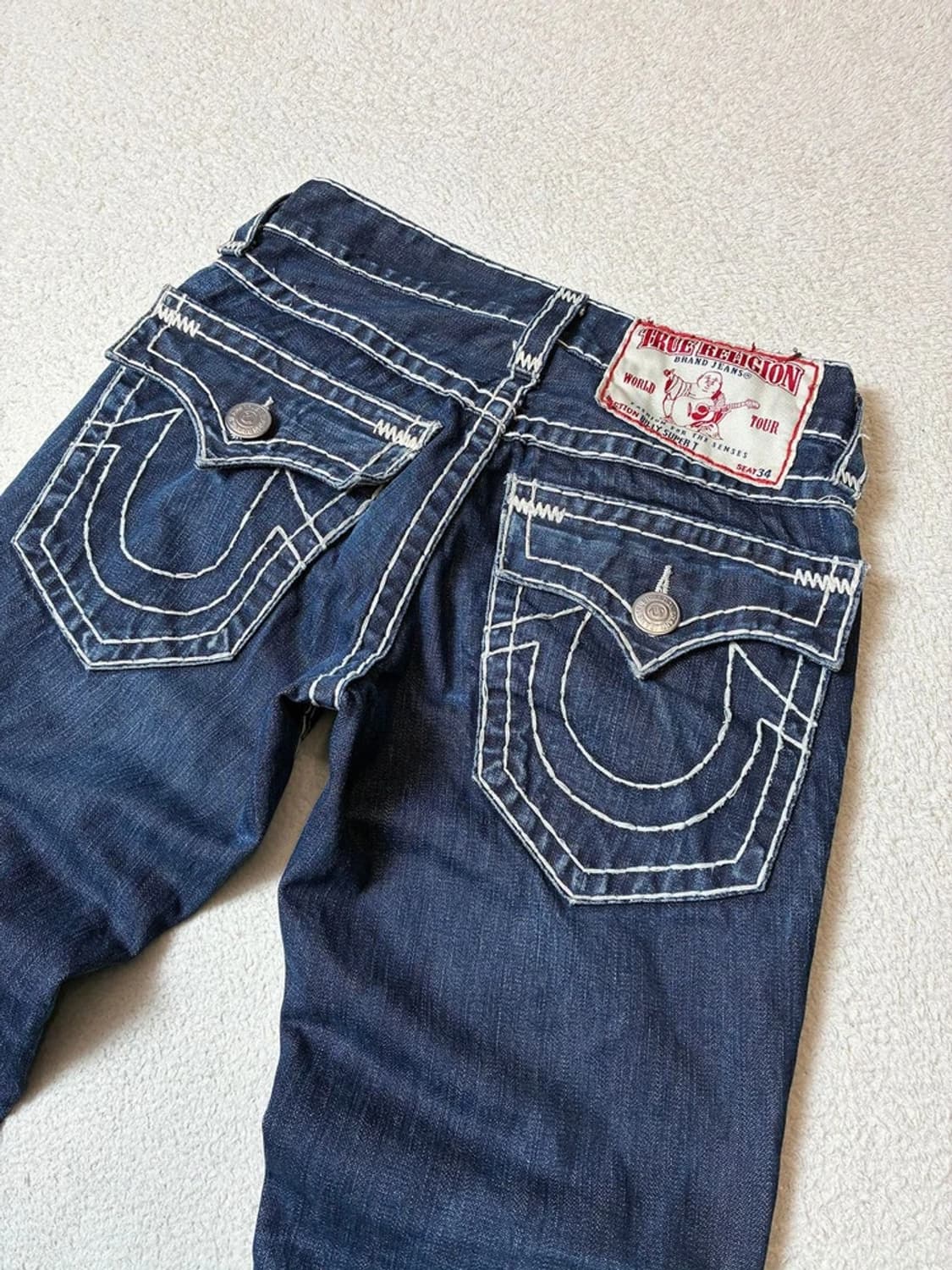 트루릴리젼 00s USA 로우 라이즈 부츠컷 데님 팬츠 PN7679 상품이미지7