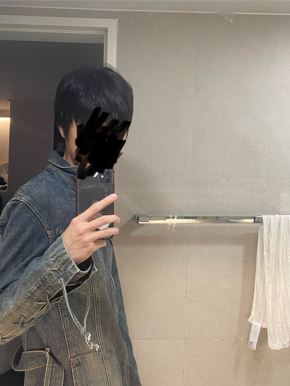Tornado Mart Lace up denim robe jacket 상품이미지1