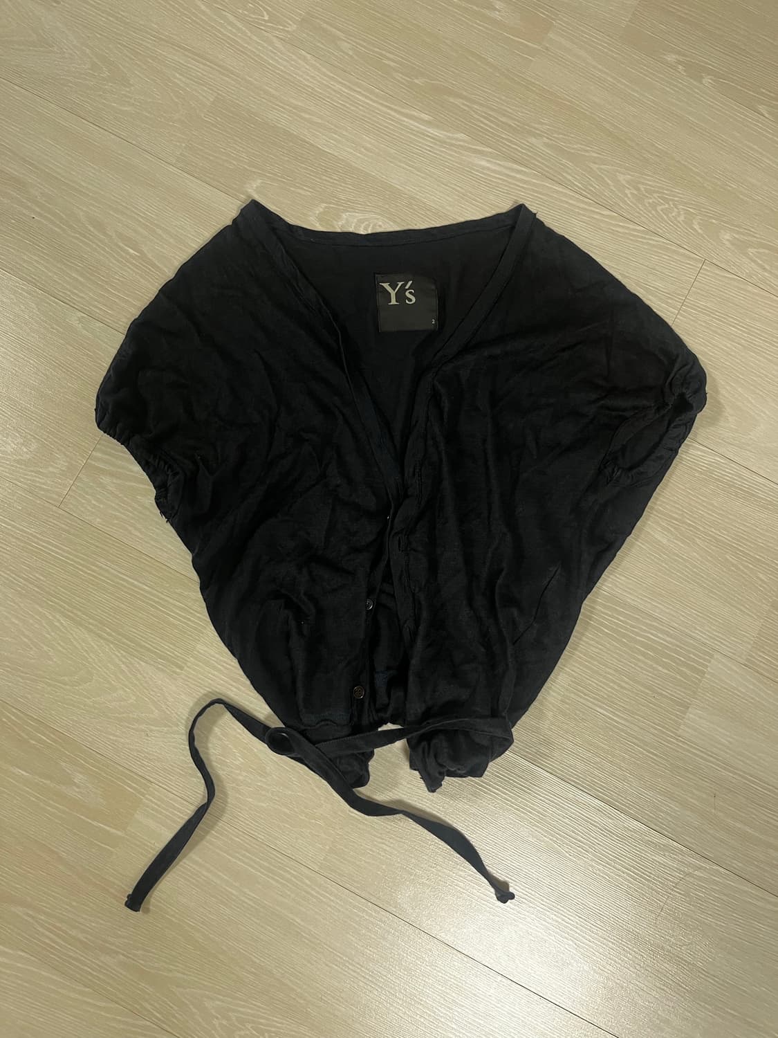 y’s 네이비 스트링 가디건 상품이미지2