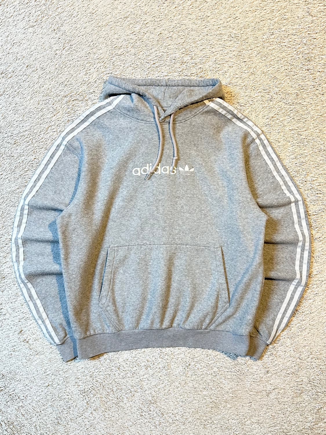 아디다스 ADIDAS 사이드라인 부클 후드티 그레이 상품이미지1