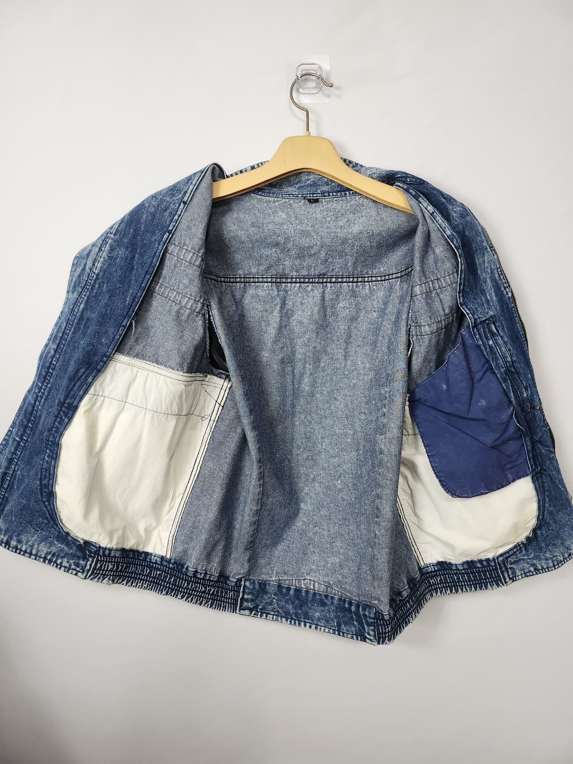 70-80's빈티지 워싱 데님 조끼 100 L 상품이미지9
