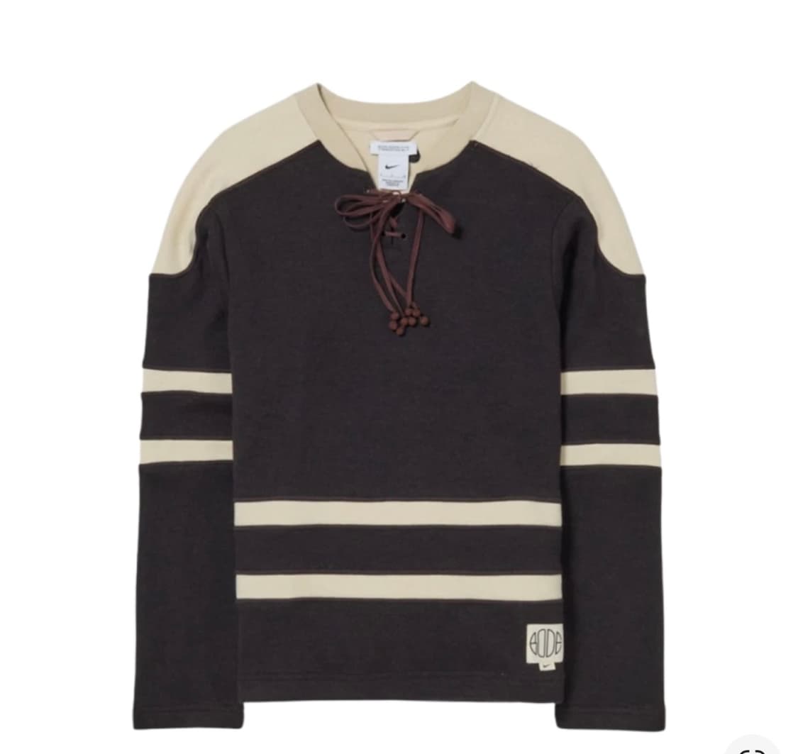 보디 나이키 레이싱 니트 쉐이디드 브라운 내츄럴 리넨 화이트 S 상품이미지1