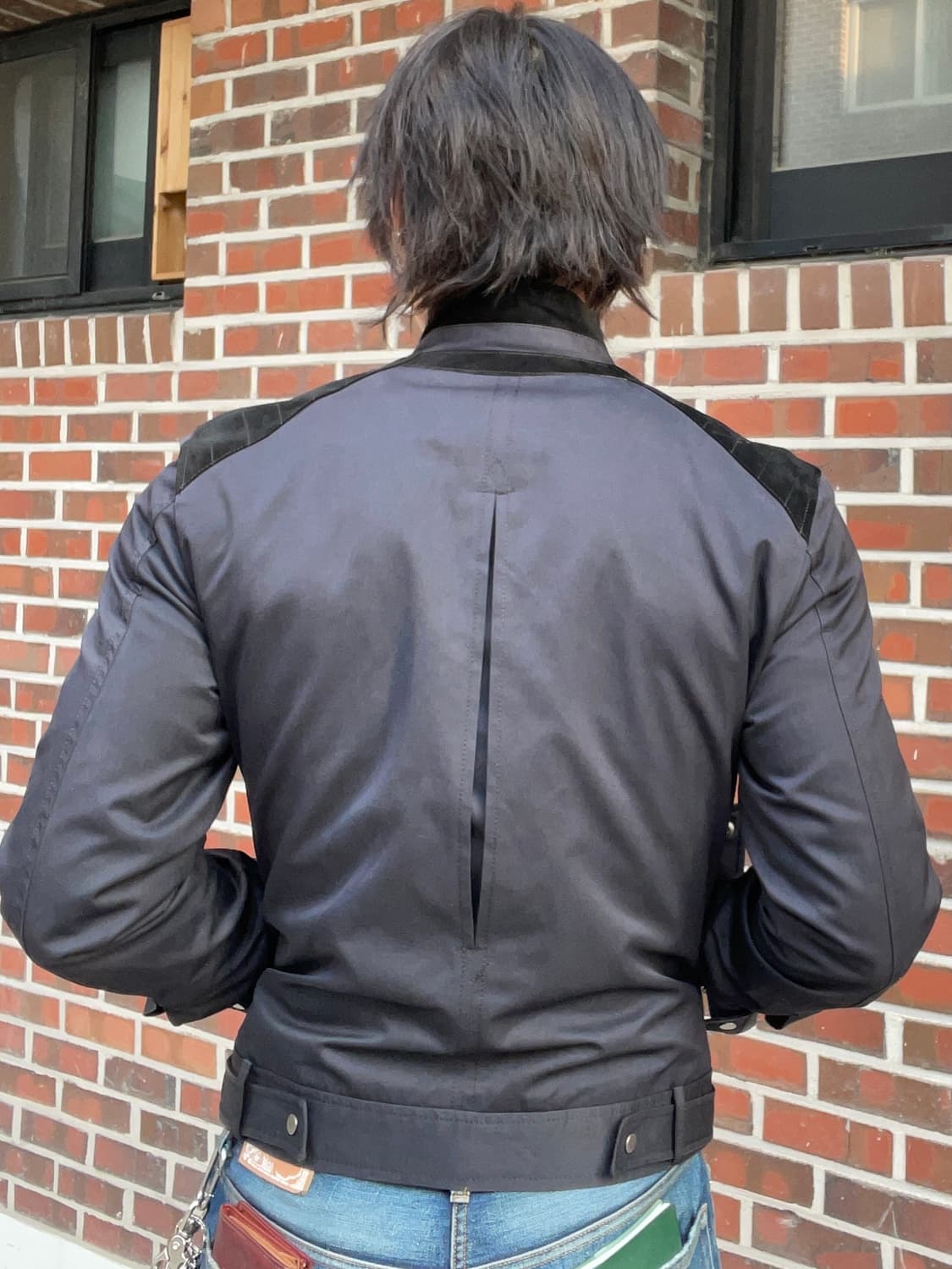 지오송지오 벨벳 트리밍 라이더 자켓 상품이미지3