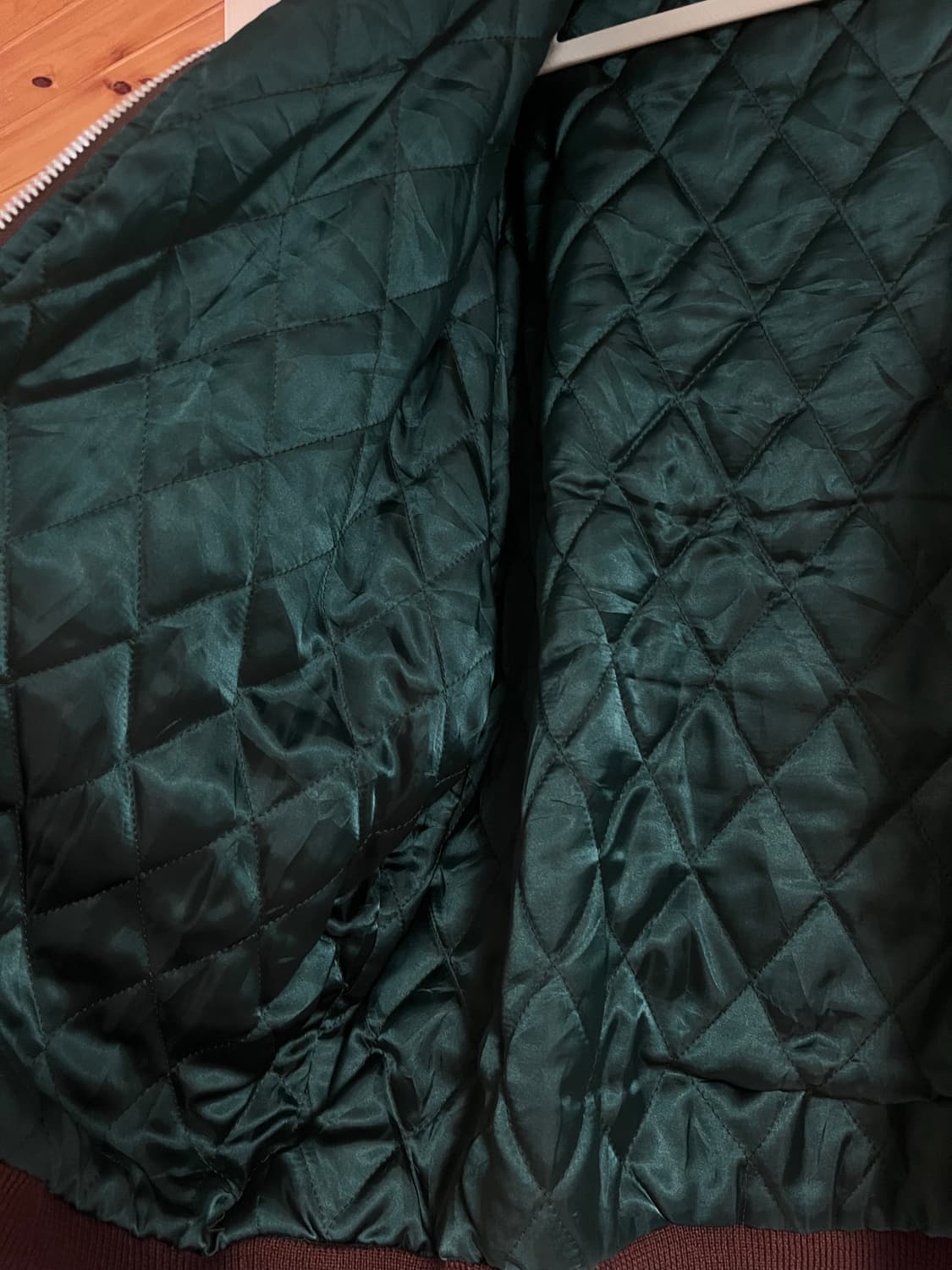 일본 빈티지 페이즐리 누빔 니트 봄버 상품이미지4