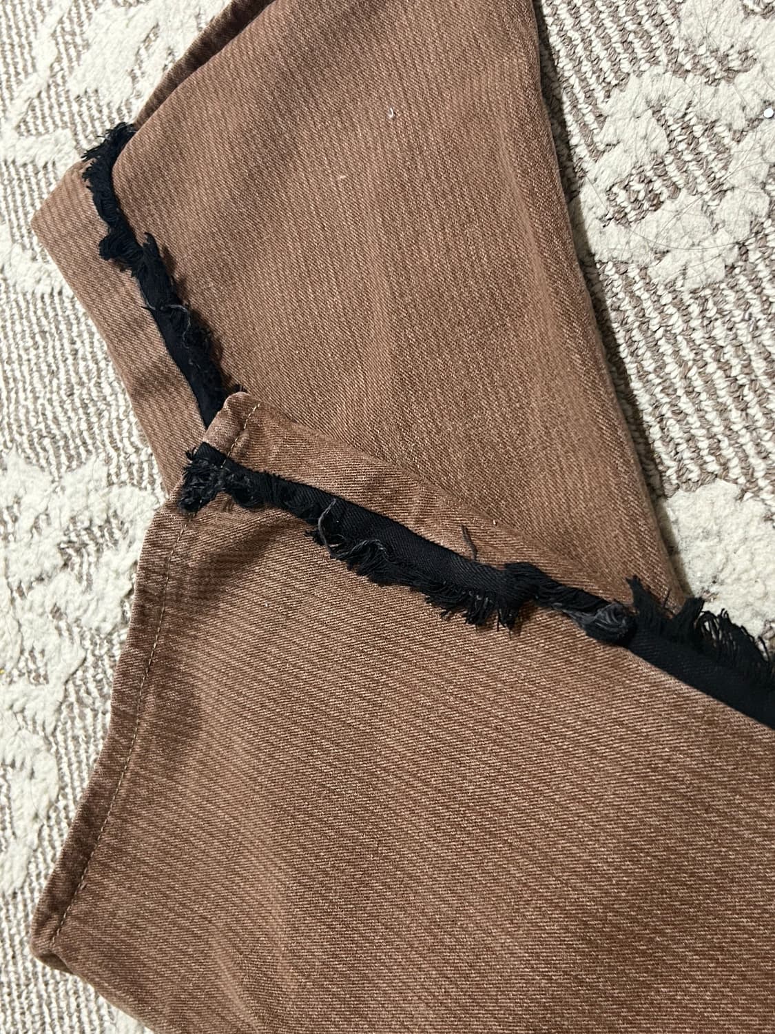 Y2K 카우보이걸 브라운 테슬데님 부츠컷 상품이미지4