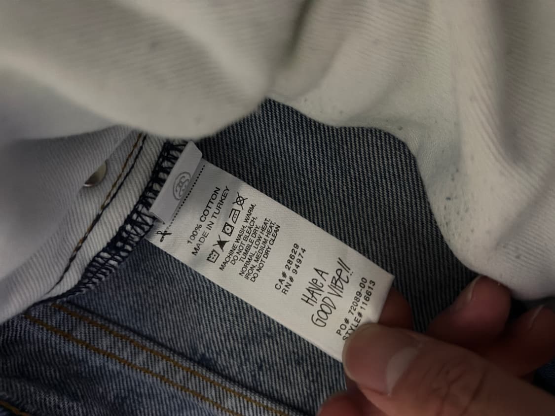 스투시 월드와이드 빅 올 진 스톤워시 28 상품이미지4