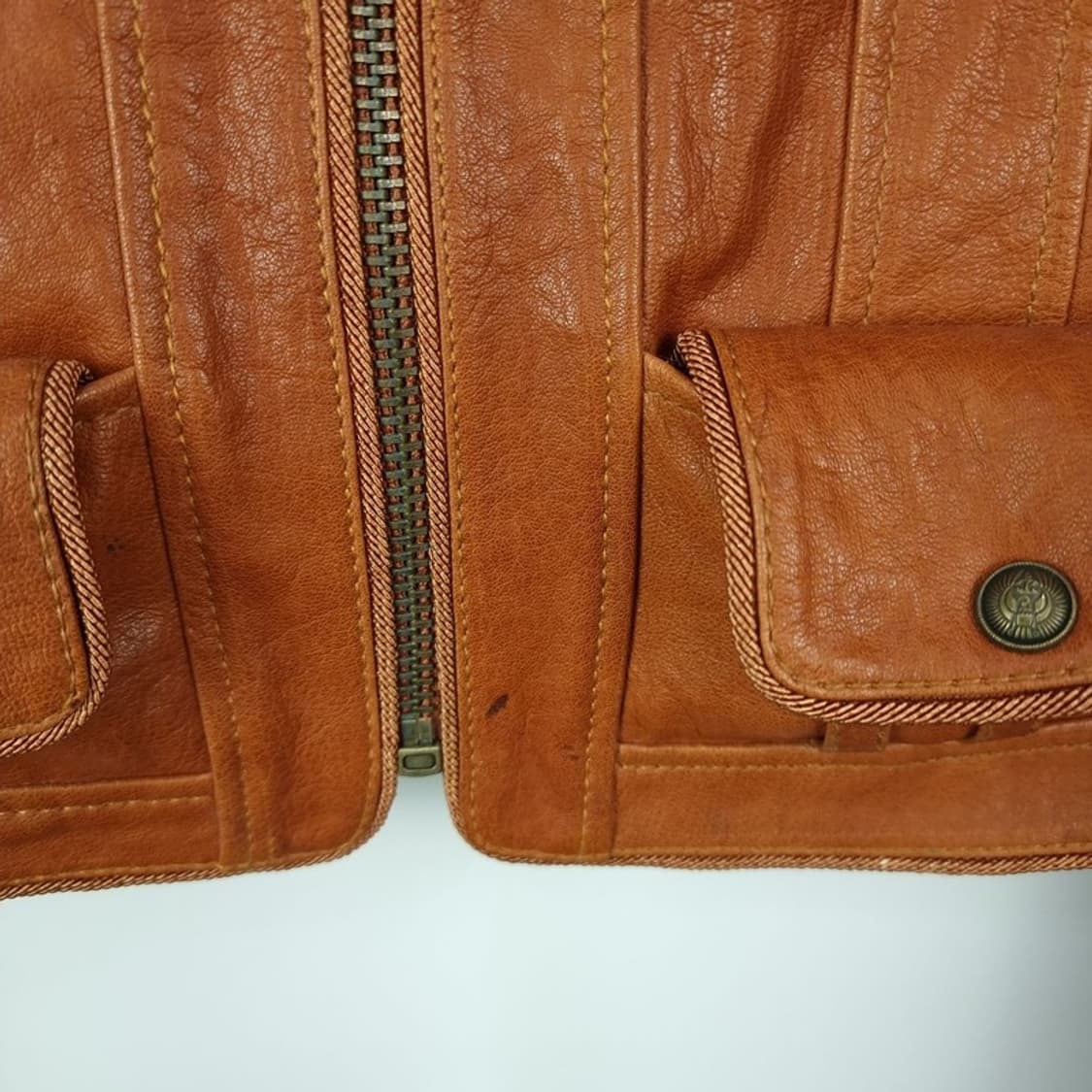 [일본빈티지] 리얼 램스킨 레더 양가죽 자켓 M17553 상품이미지8