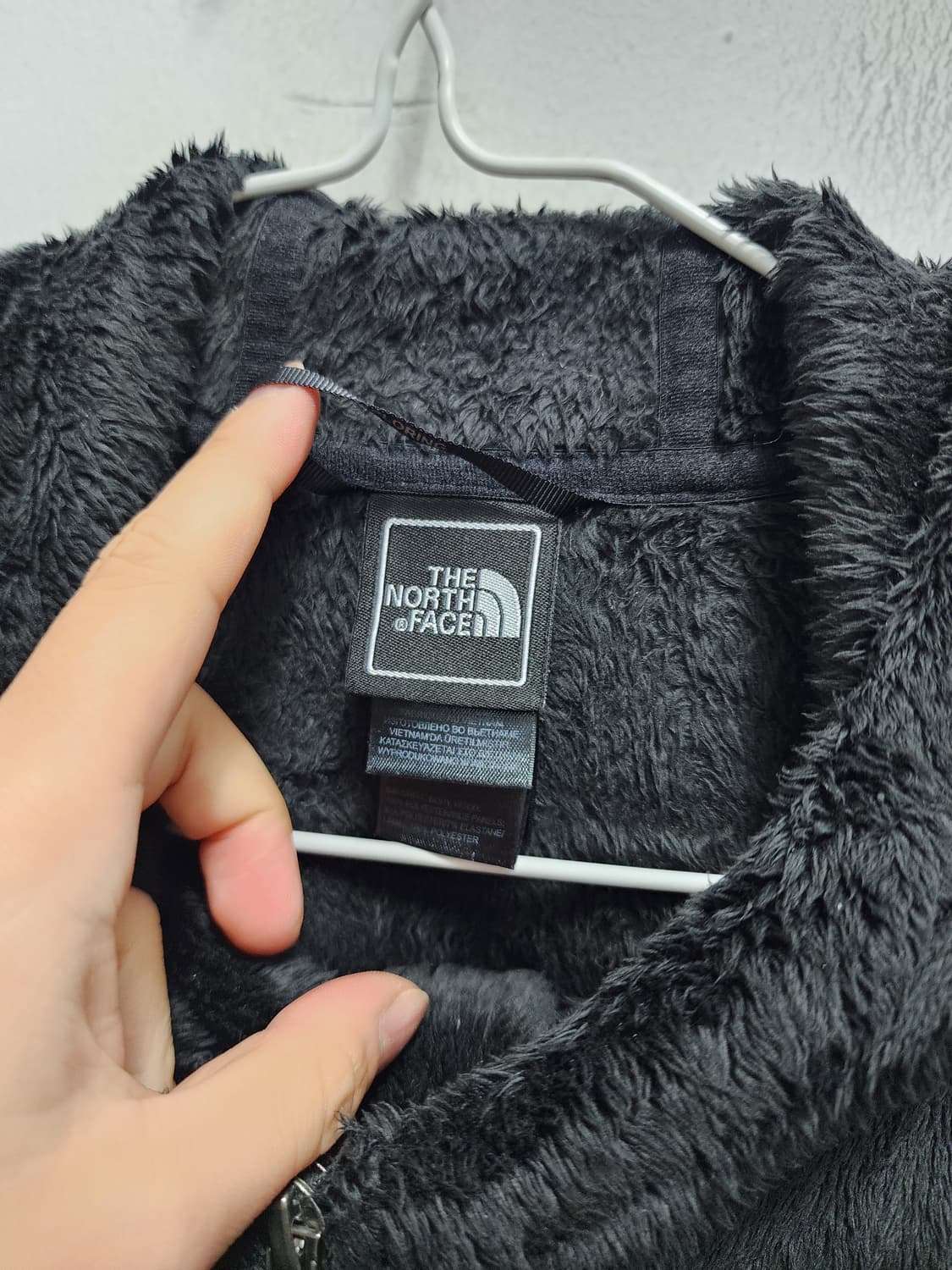 노스페이스 플리스 후드집업 블랙 상품이미지5