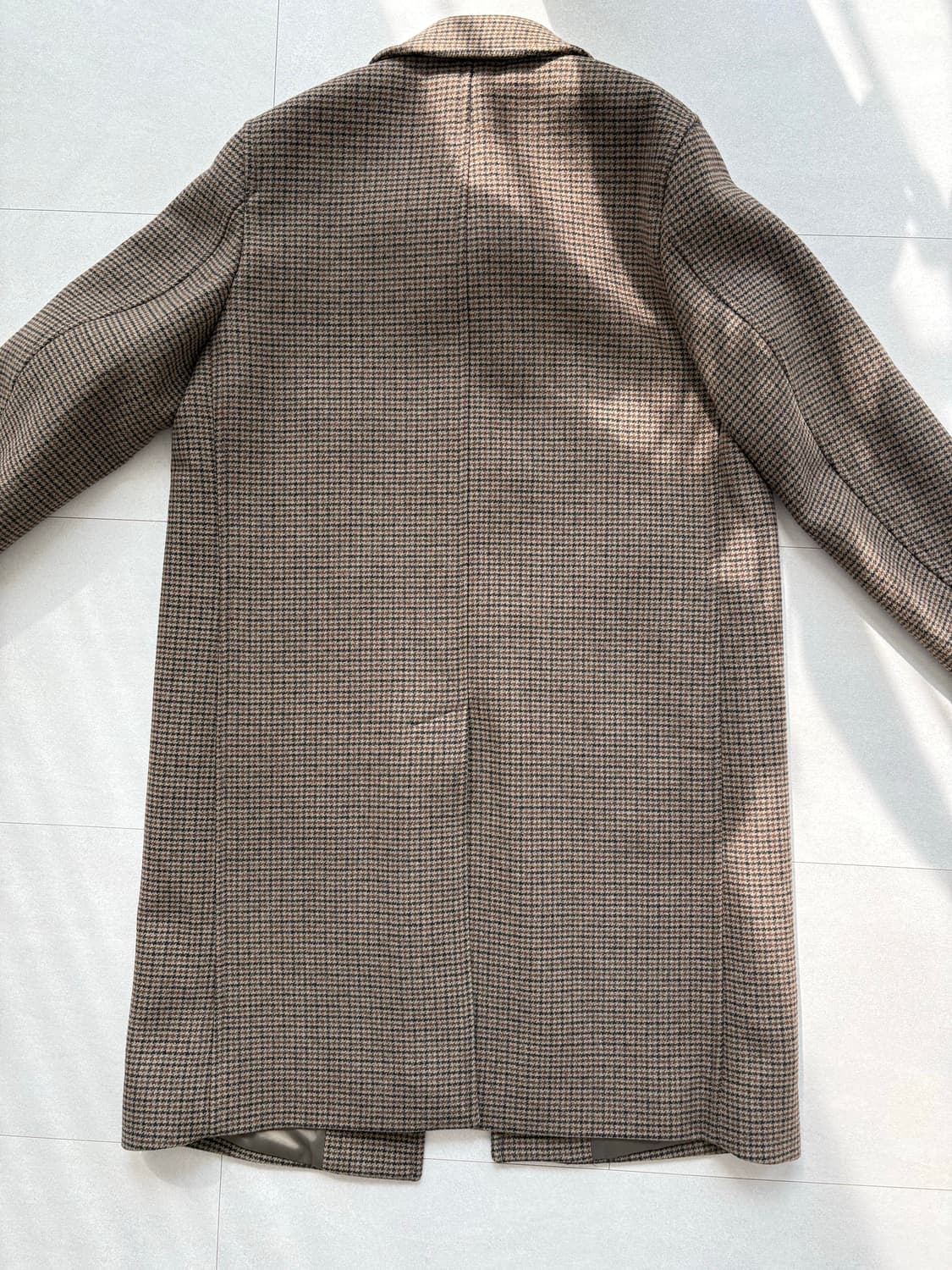 유니클로 발마칸 코트(패턴) 34 BROWN 상품이미지3