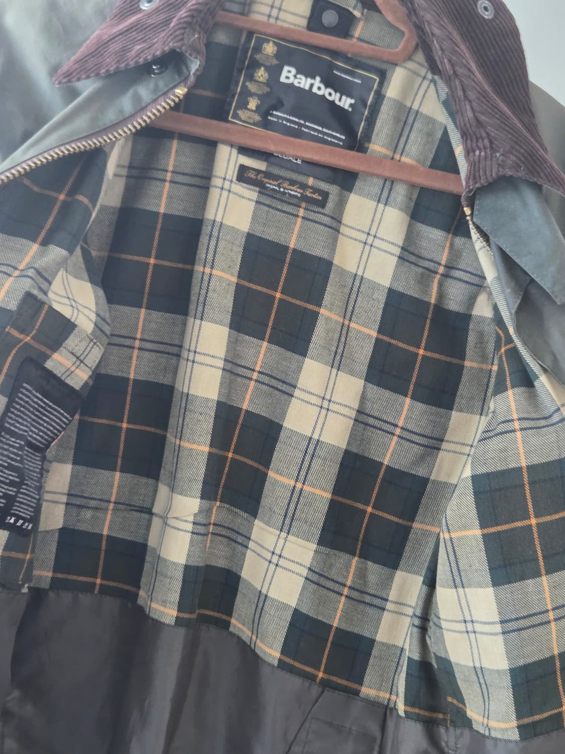 바버 BEDALE 왁스 자켓 판매 상품이미지9