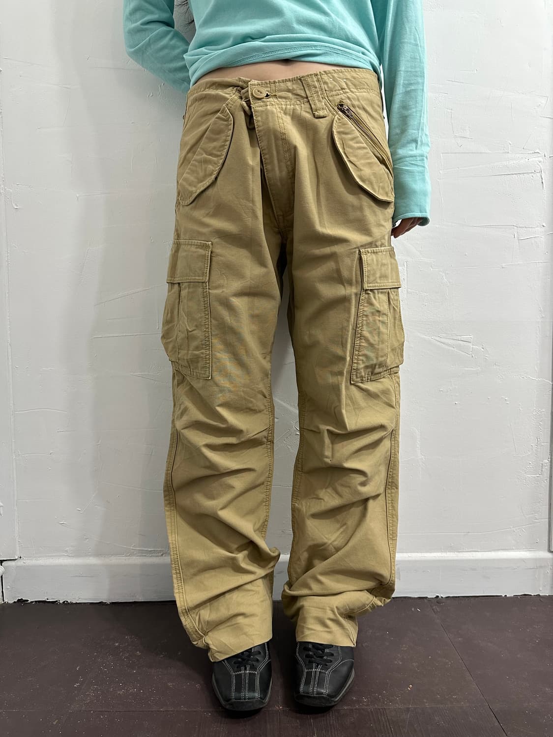 topvalu beige cargo pants 상품이미지1
