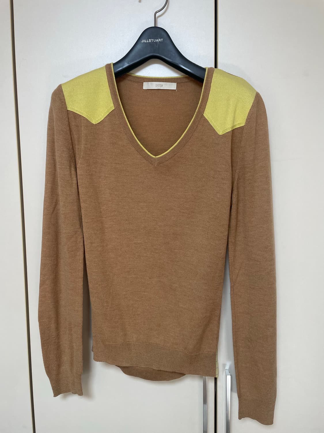 SYSTEM 브이넥 니트 S 상품이미지1