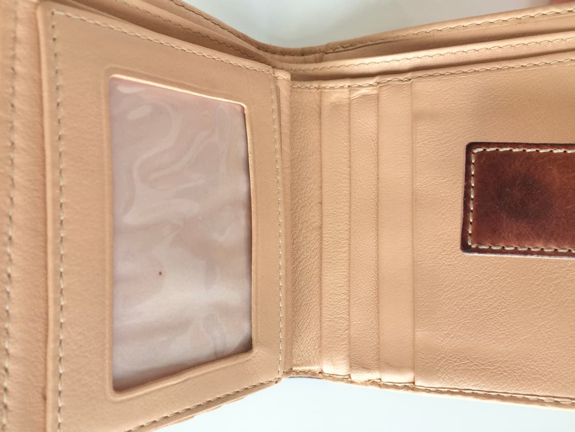 빈티지 크리스찬디올 로맨틱라인 오블리크 하트 핑크 베이지 반지갑 상품이미지6