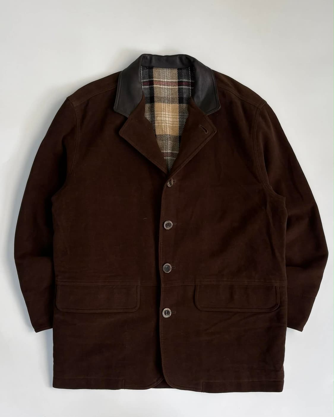 [95] 갤럭시 스웨이드 가죽 코트 자켓 상품이미지1