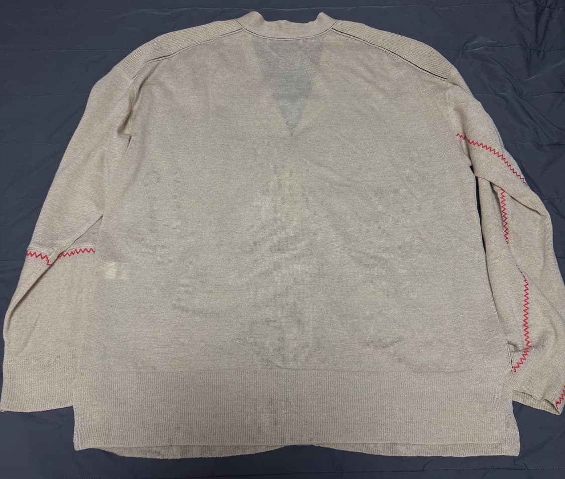 시스템옴므 오버핏 아이보리 가디건 상품이미지3