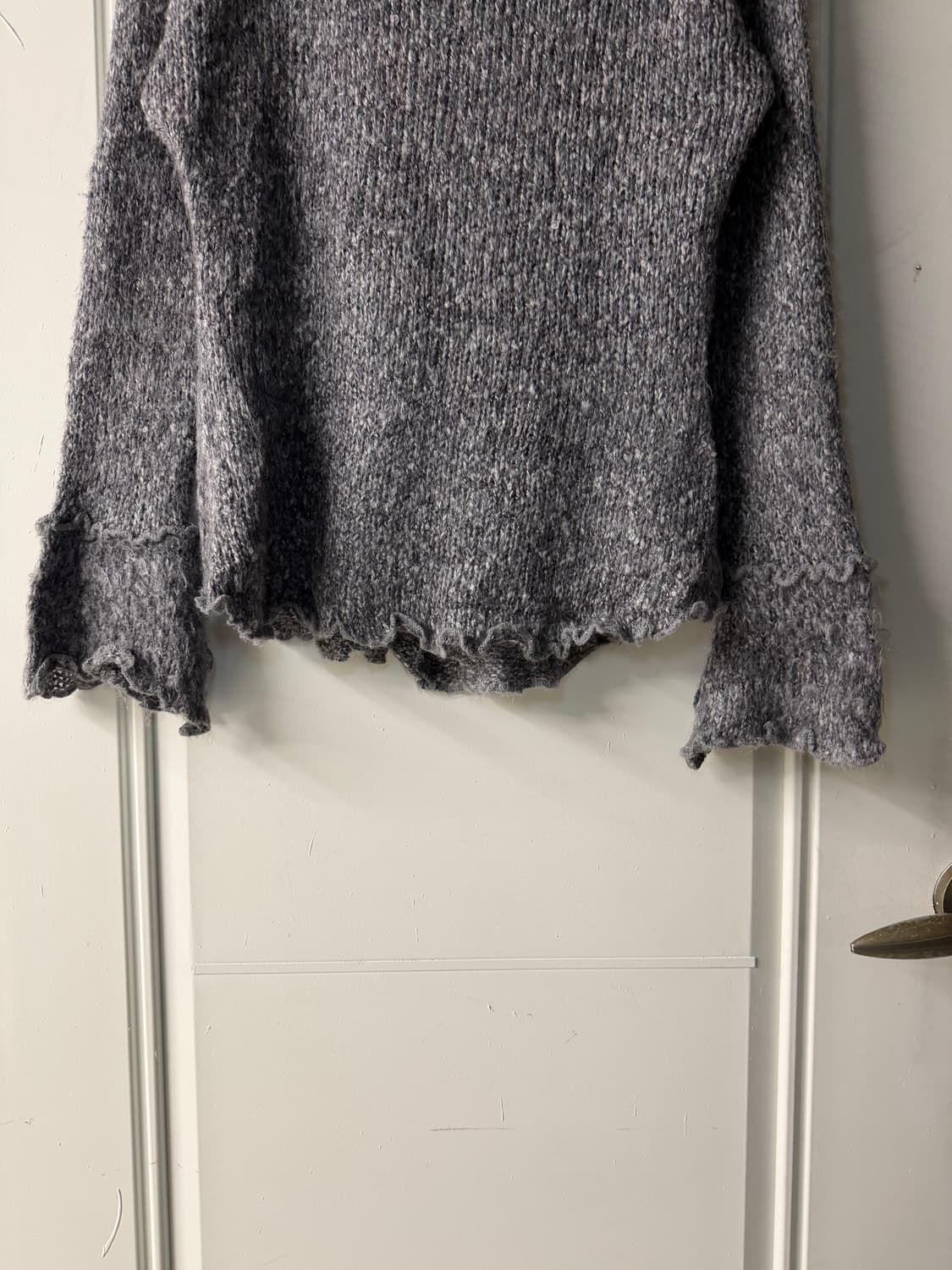 일본빈티지 실버 버튼 헤어리 니트자켓 상품이미지9