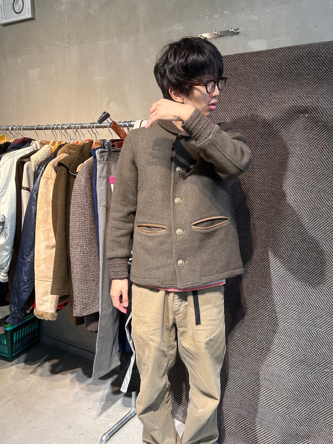 잭맨 재팬 패브릭 울 자켓 made in Japan 상품이미지3