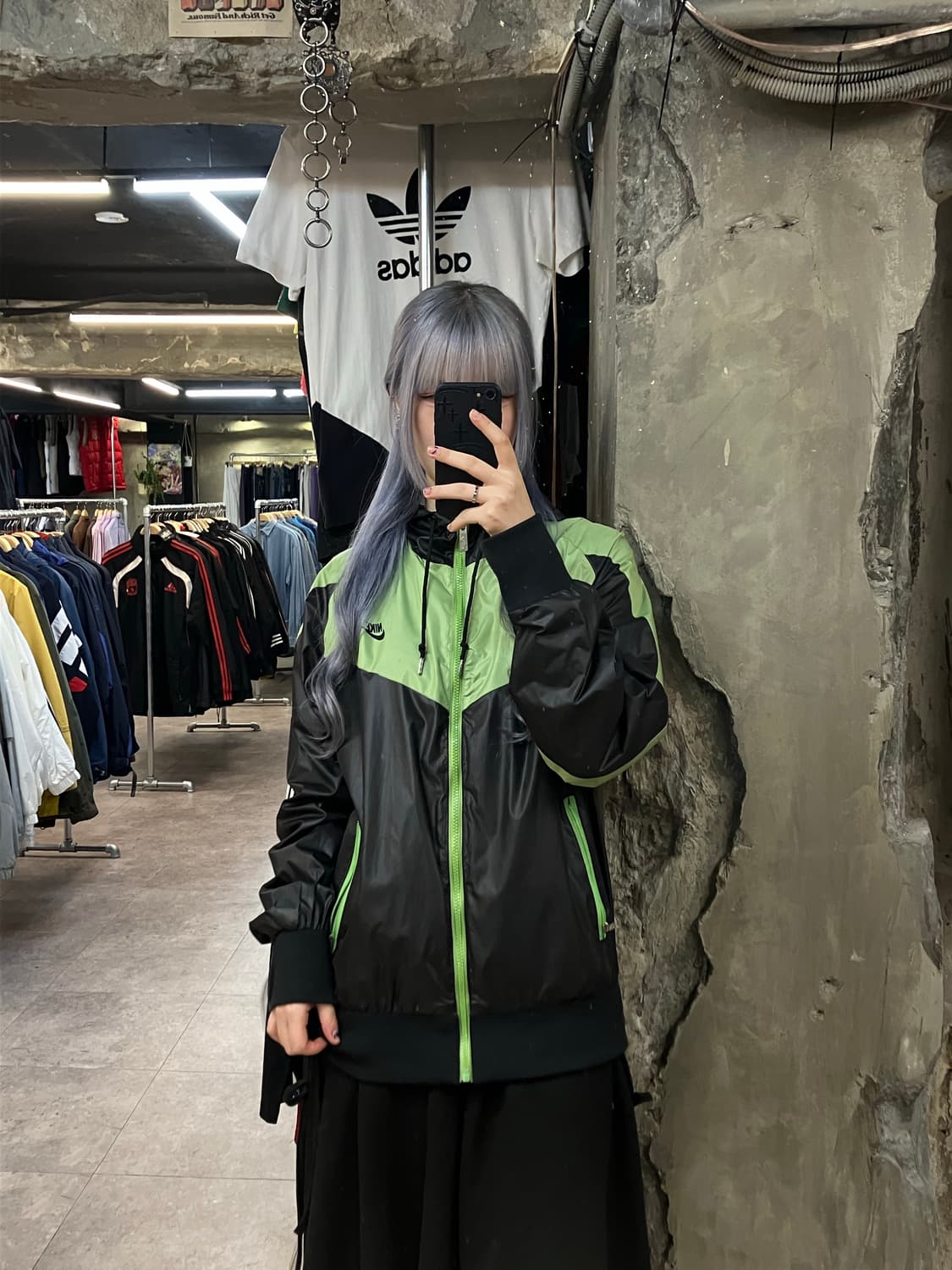 나이키 바람막이 블랙 그린 XXL   #csz2409 상품이미지2