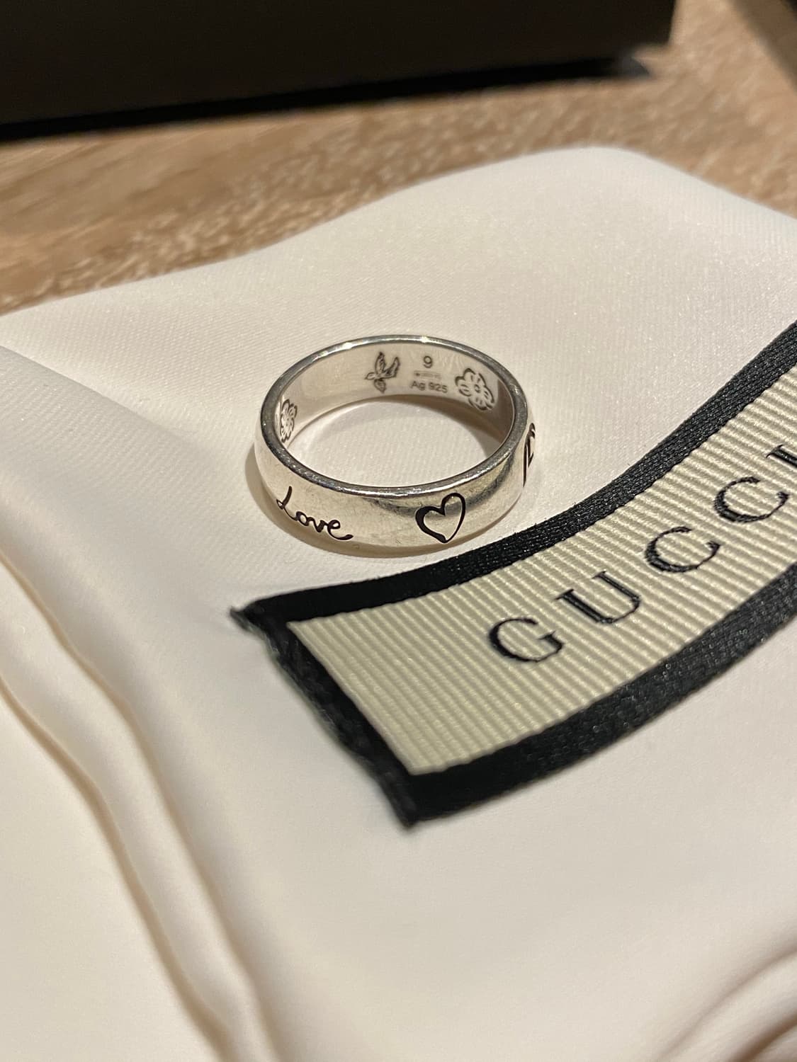 구찌 블라인드포러브 반지 9호 상품이미지4