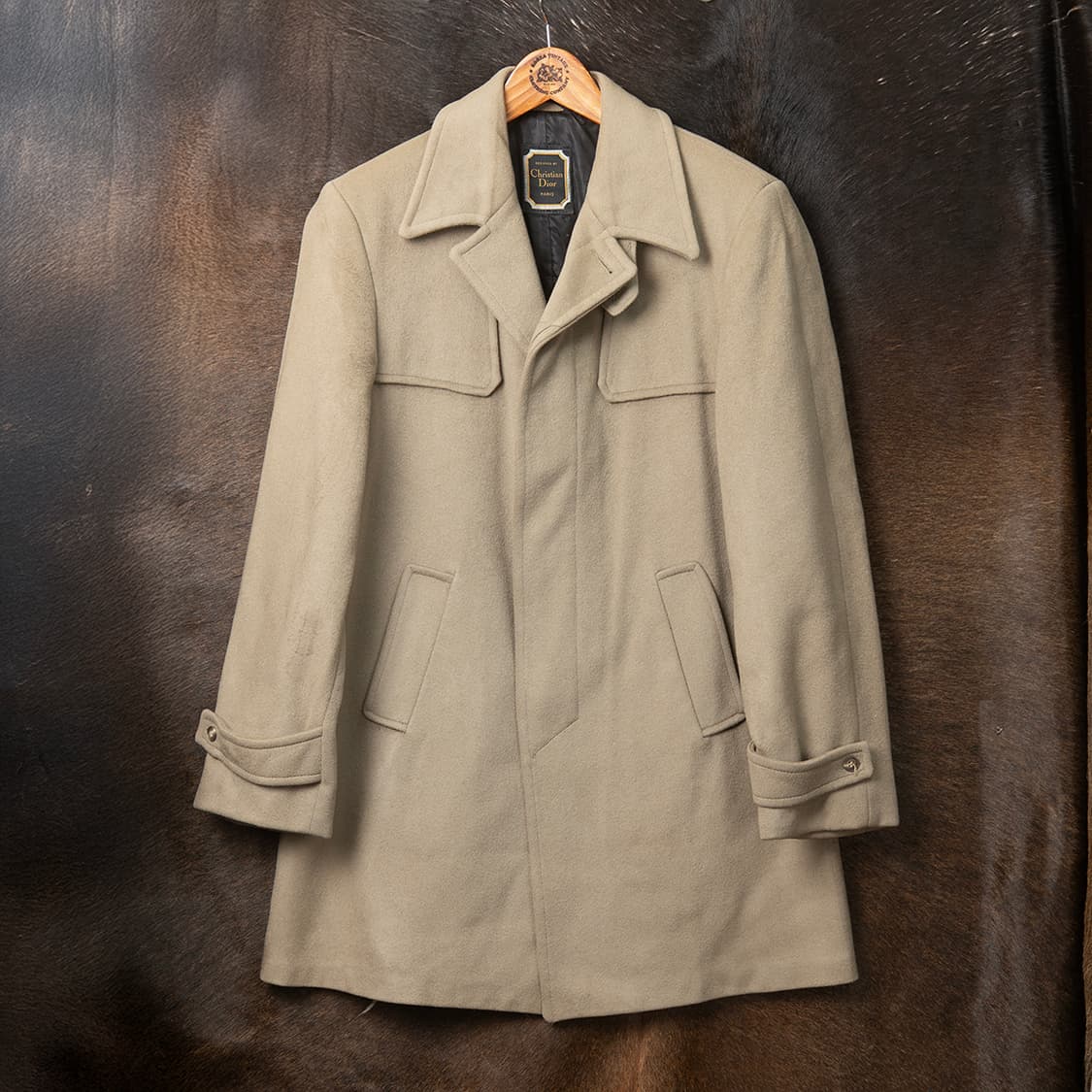 [40] 60s~ 크리스챤 디올 BASKIN 울 하프코트  상품이미지1