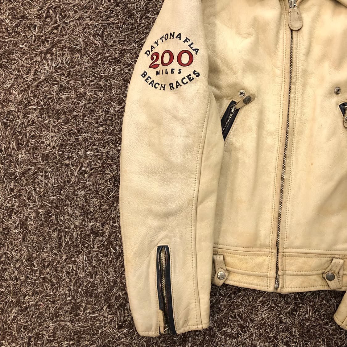 디젤 90s 레더 바이커 가죽 라이더 자켓 상품이미지3